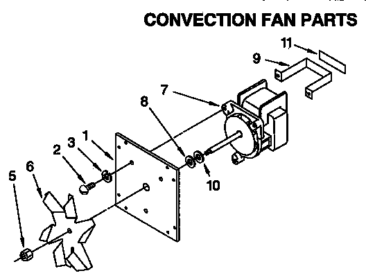 KitchenAid KEBS278AWH1 convection fan diagram