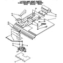 KitchenAid KEBS278ABL1 latch and vent diagram