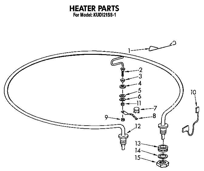 KitchenAid KUD121SS1 heater diagram