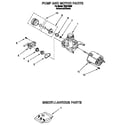 Roper WU5750B0 pump and motor diagram