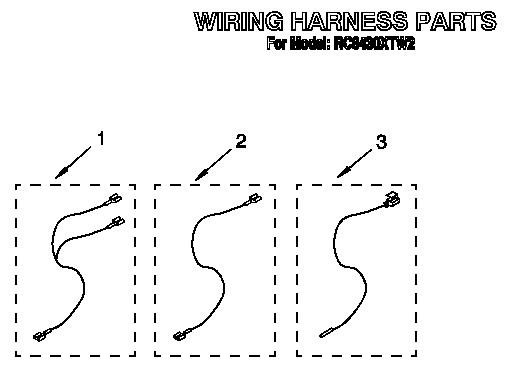 Whirlpool RC8430XTW2 wiring harness diagram