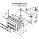 Whirlpool 3ET18DKXAW01 freezer door diagram