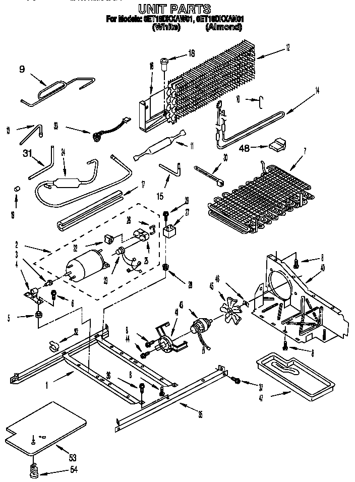 Whirlpool 6ET18DKXAW01 unit diagram