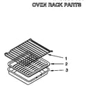 Whirlpool SF365BEYW3 oven rack diagram