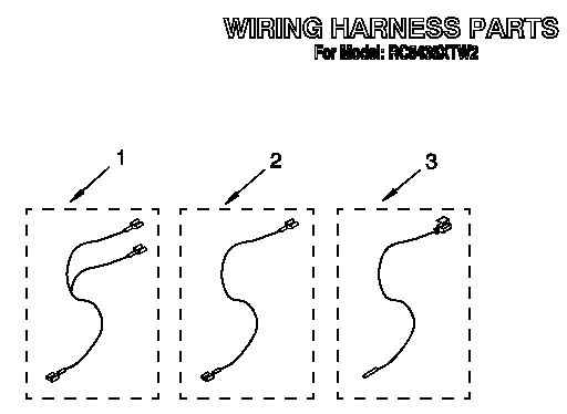 Whirlpool RC8436XTW2 wiring harness diagram