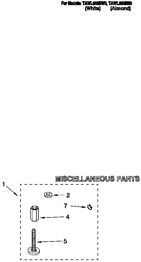 Estate TAWL650BN0 miscellaneous diagram
