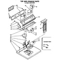 Whirlpool LG5531XMG2 top and console diagram