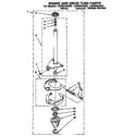 Whirlpool LSP6244AW0 brake and drive tube diagram