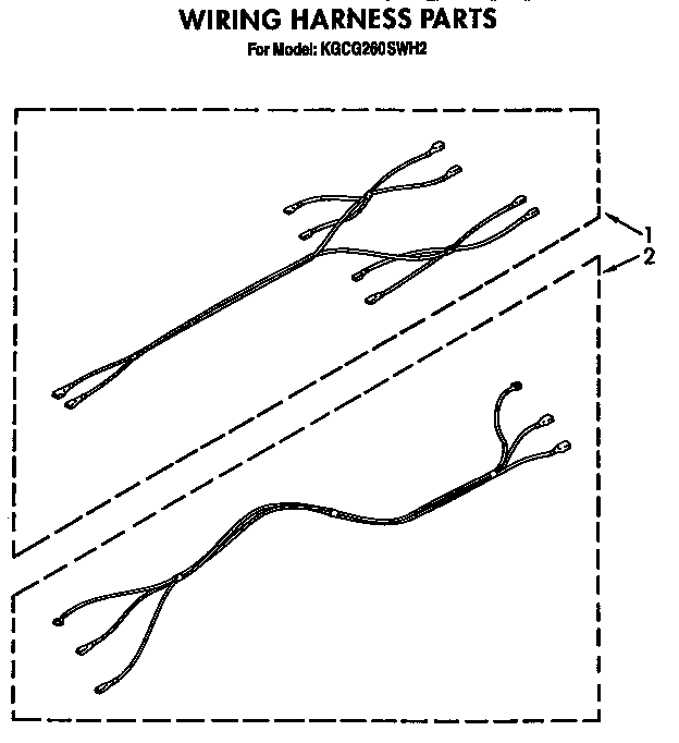 KitchenAid KGCG260SAL2 wiring harness diagram