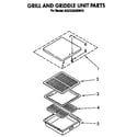 KitchenAid KGCG260SBC1 grill and griddle unit diagram