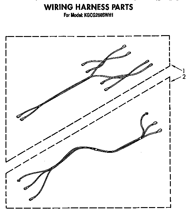 KitchenAid KGCG260SBC1 wiring harness diagram