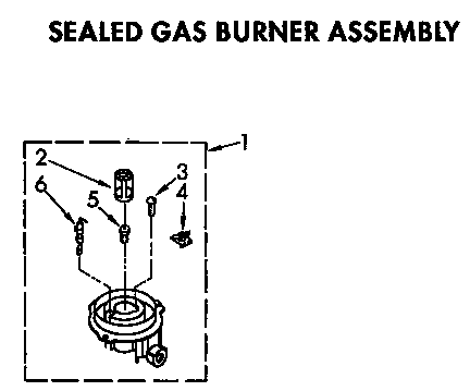 KitchenAid KGCG305XAL1 sealed gas burner diagram