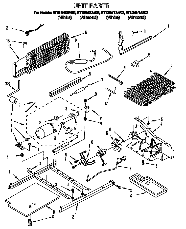 Whirlpool ET18NMXAN02 unit diagram