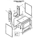 Roper FGP320VW0 external oven diagram