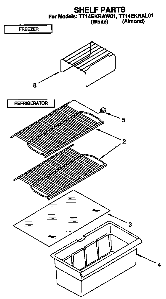 Estate TT14EKRAL01 shelf diagram