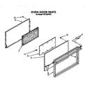 Roper FGP325VW2 oven door diagram