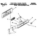 Whirlpool RF385PXYN4 control panel diagram