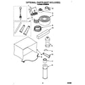 Whirlpool ACU082XA0 optional parts (not included) diagram