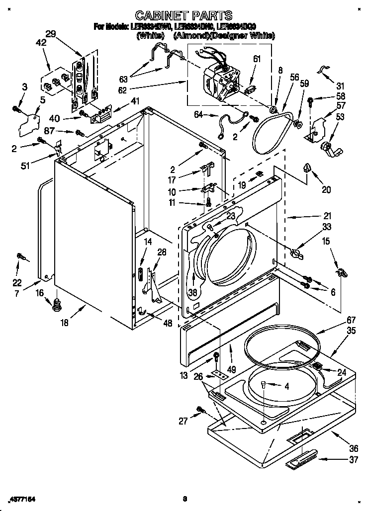 Whirlpool LER6634BN0 null diagram