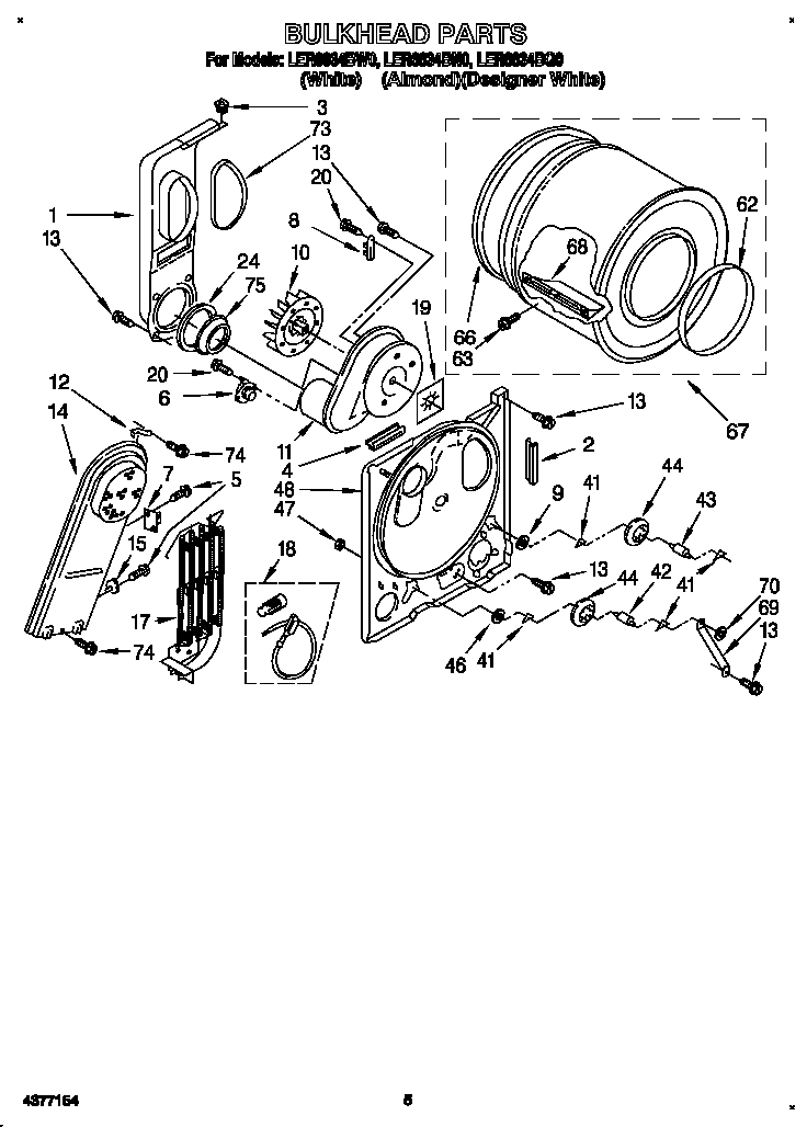 Whirlpool LER6634BN0 null diagram
