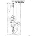 Whirlpool LSP8244BW0 brake and drive tube diagram