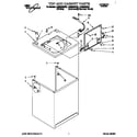 Whirlpool LSR6233BG0 top and cabinet diagram