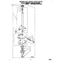 Whirlpool LSR6233BG0 brake and drive tube diagram