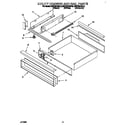 KitchenAid KDDT207BAL0 utility drawer and rail diagram