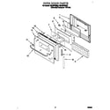 Whirlpool RB760PXBQ0 oven door diagram