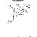 Roper FGS385BW0 cooktop burner diagram