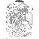 Roper FGS385BW0 oven diagram