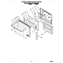 KitchenAid KEBI271BBL0 upper oven door diagram