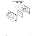 KitchenAid KEBI271BBL0 lower oven door diagram