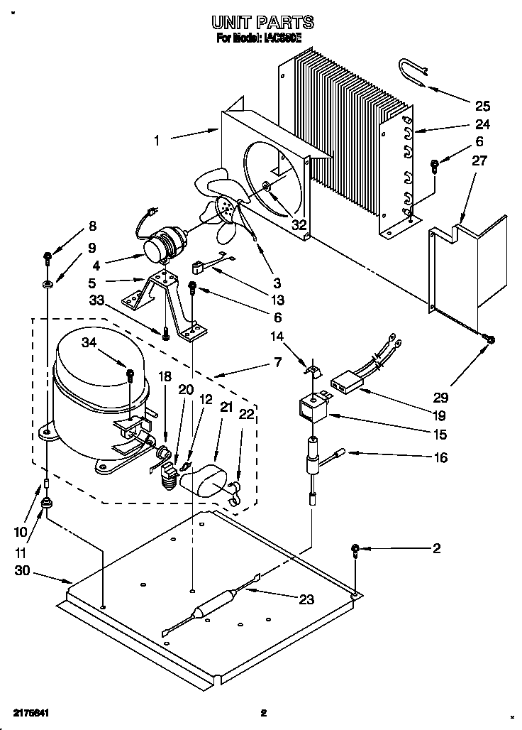 Whirlpool IACS50E unit diagram