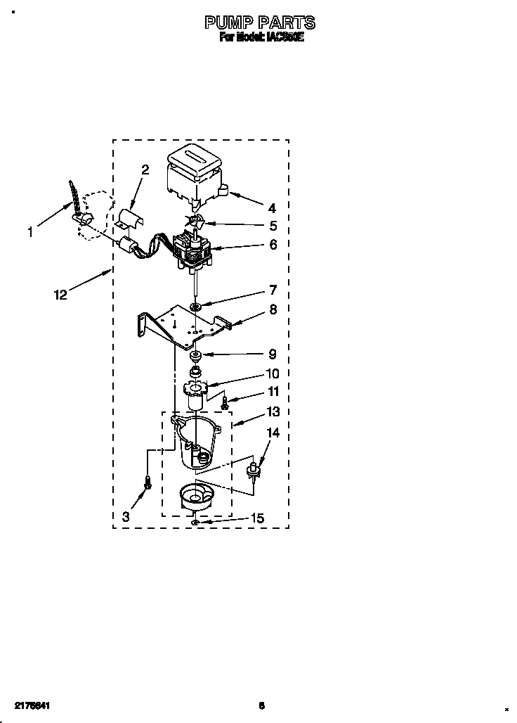 Whirlpool IACS50E pump diagram