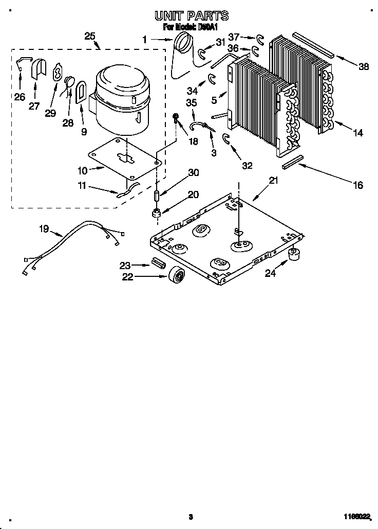 Whirlpool D50A1 unit diagram