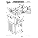 Whirlpool CAE2791AN0 top and cabinet diagram