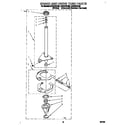 Whirlpool CAE2791AN0 brake and drive tube diagram