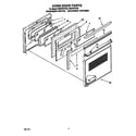 Whirlpool RS675PXYH2 oven door diagram