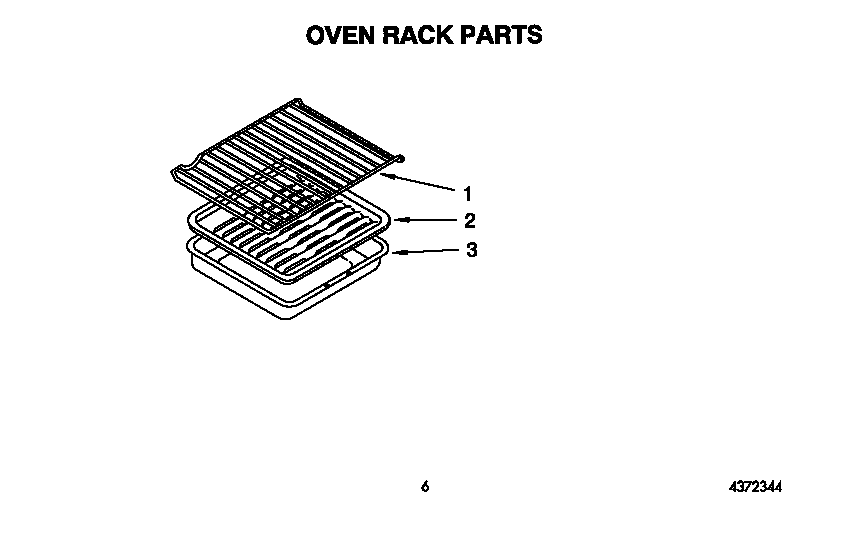 Whirlpool SF387PEYQ4 oven rack diagram