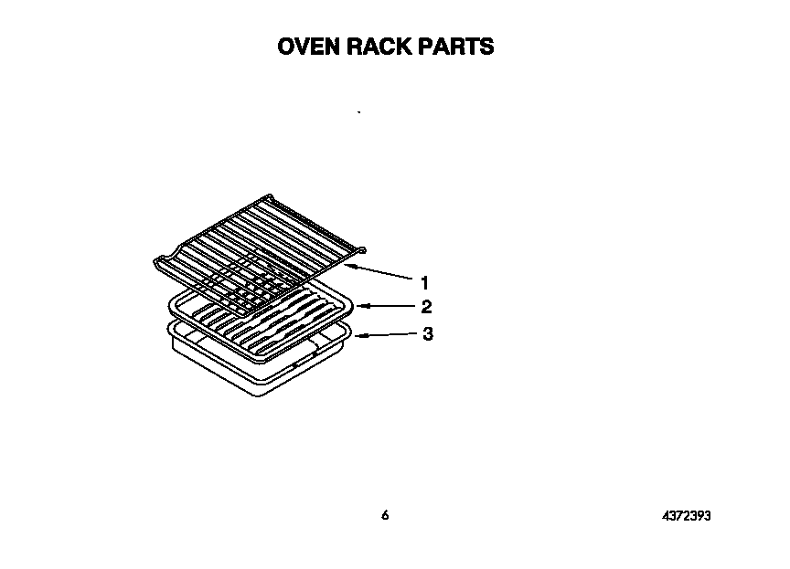 Whirlpool SF367PEYQ5 oven rack diagram