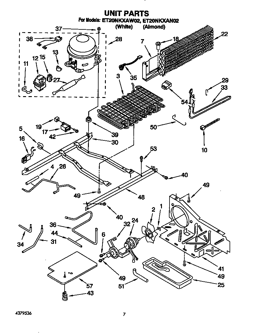 Whirlpool ET20NKXAN02 unit diagram