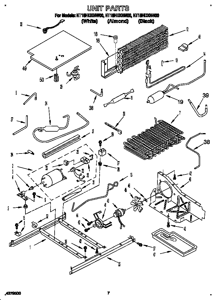Whirlpool ET18HDXBW00 unit diagram