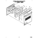 KitchenAid KEBI100BWH0 upper oven door diagram
