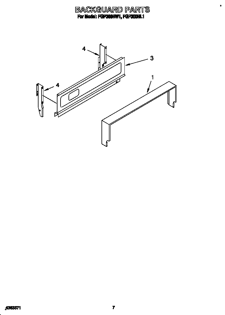 Roper FGP300BW1 backguard diagram