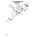 Whirlpool SF365BEYQ4 cooktop burner diagram