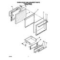 Whirlpool SF365BEYQ4 oven door and drawer diagram