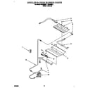 Roper FGS385BL1 broiler & oven burner diagram