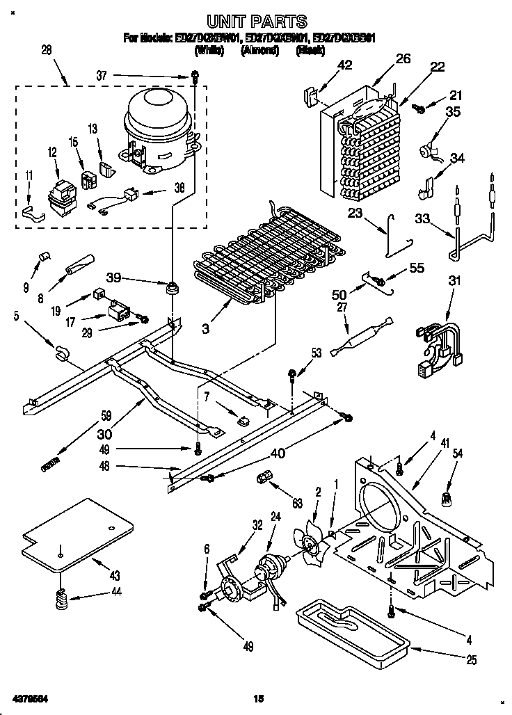 Whirlpool ED27DQXBN01 unit diagram