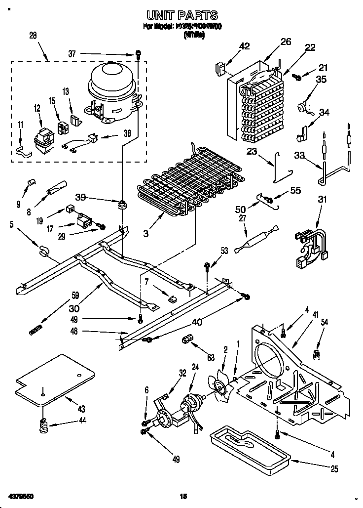 Whirlpool ED25PBXBW00 unit diagram